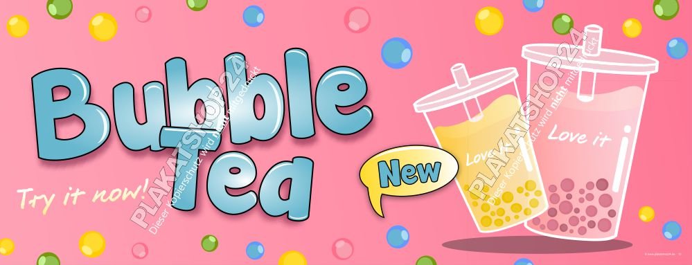 Bubble-Tea-Banner günstig