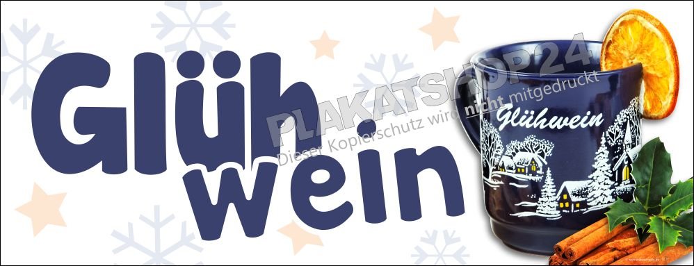 gluehweinbanner Lockmittel Glühweinbanner Aussenwerbung