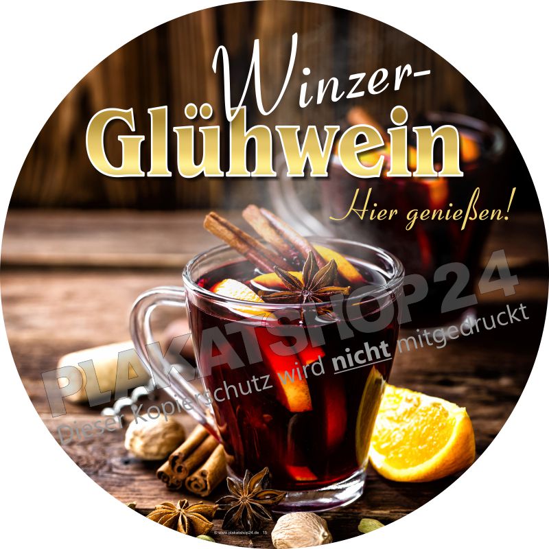 Werbefolie Winzer-Glühwein