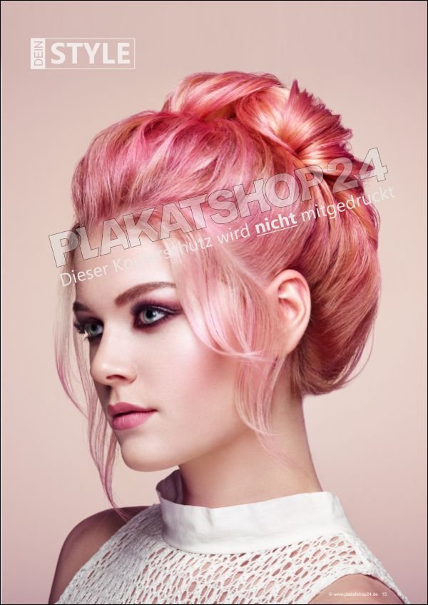 Plakat Hochsteckfrisur