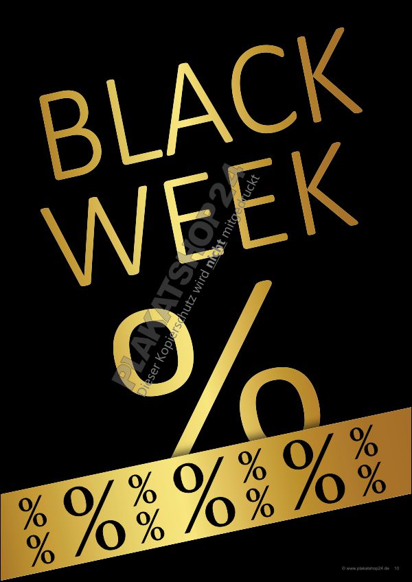 Günstiges Werbeplakat Black Week Günstiges Werbeplakat Black Week