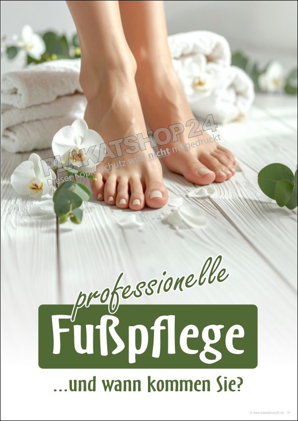 Dekoposter professionelle Fußpflege