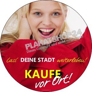 aufkleber-regionalkauf Schaufensterfolie Kaufe vor Ort