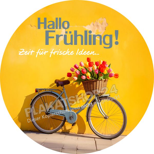 Schaufensterfolie mit Frühlingsmotiv