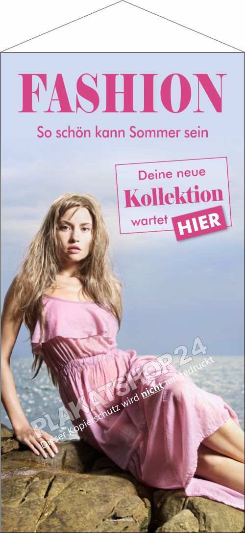 Stoffbanner Sommermode Kollektion - Fashion Stoffbanner Sommermode Kollektion - Fashion