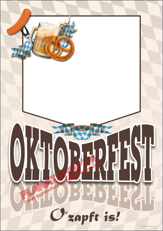 Individuelles Oktoberfest-Plakat mit Eindruckfeld