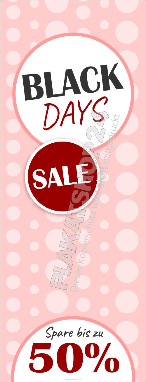 Werbebanner Black Days