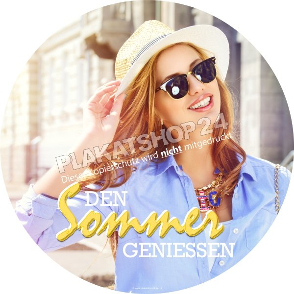 Werbefolie Sommermotiv für Schaufensterdekoration