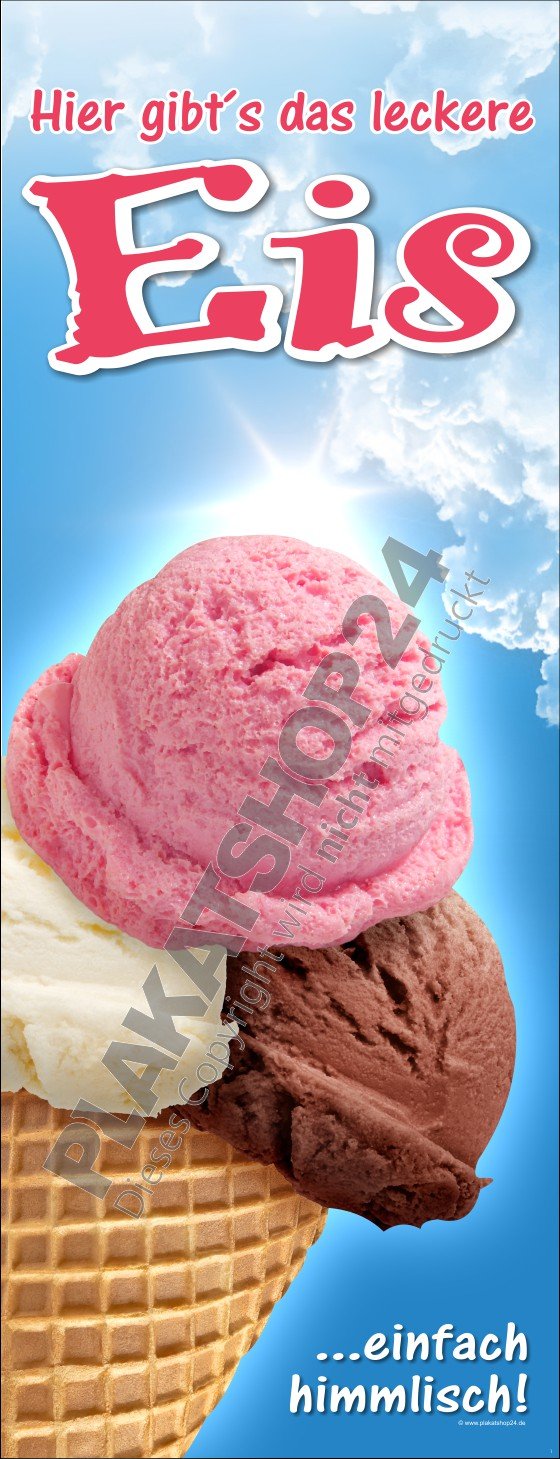 eisbanner Farbenfroher Eis-Banner