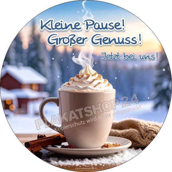 Klebefolie Genusspause - Gastronomiewerbung