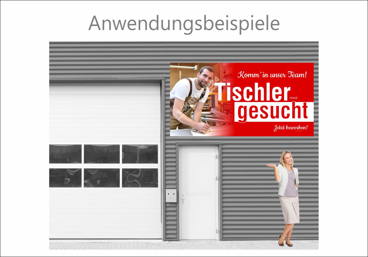 Tischler gesucht - Bauzaunbanner Tischler gesucht - Bauzaunbanner
