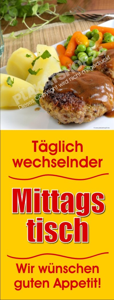 a4e1d4f0a05e6b4979f6ee433247cc28 Banner für täglich wechselnder Mittagstisch