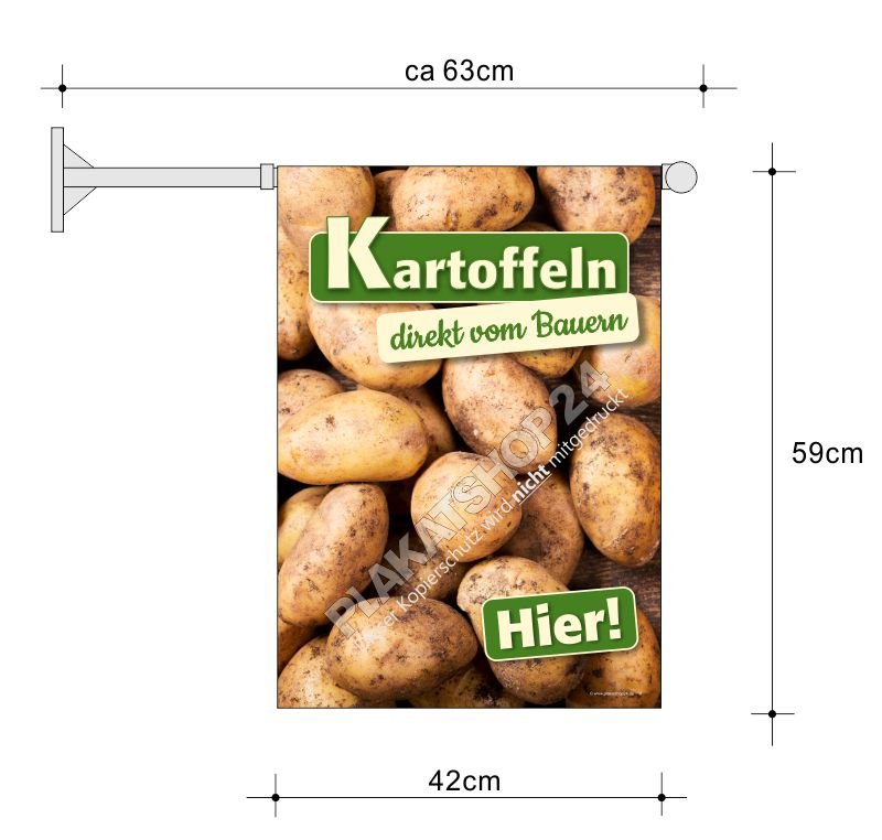 Preiswerte Kartoffelfahne