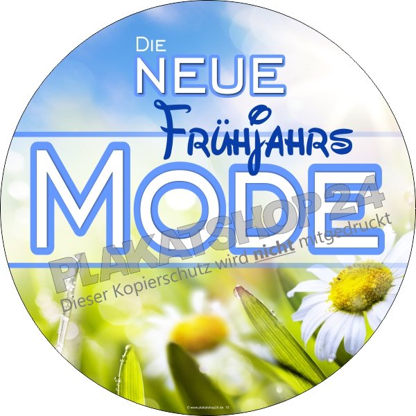 Aufkleber die neue Frühjahrsmode