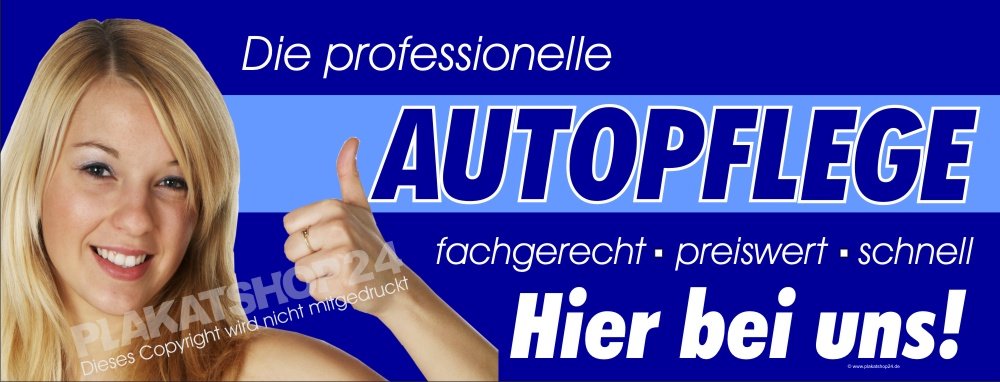 Banner Autopflege für Werbung professionelle Autopflege und Aufbereitung