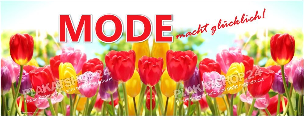Frühlings-Banner für Dekoration im Schuhgeschäft