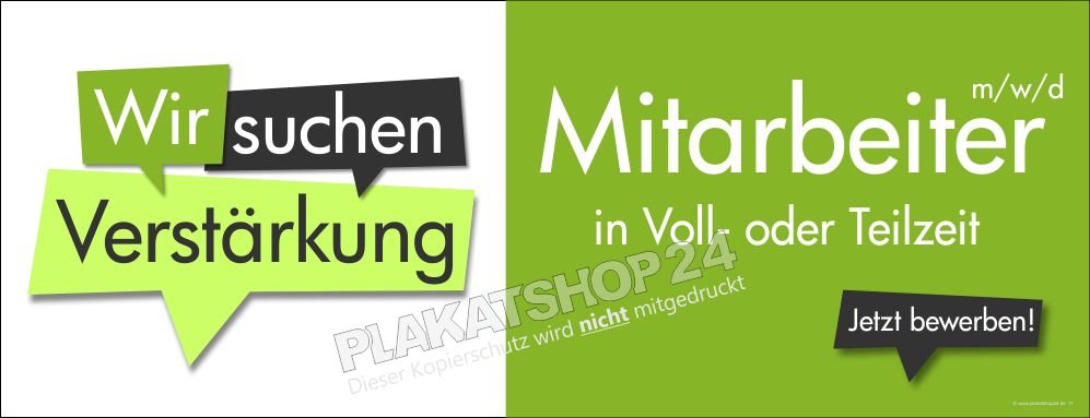 Firmenbanner Mitarbeiter Voll-/Teilzeit gesucht