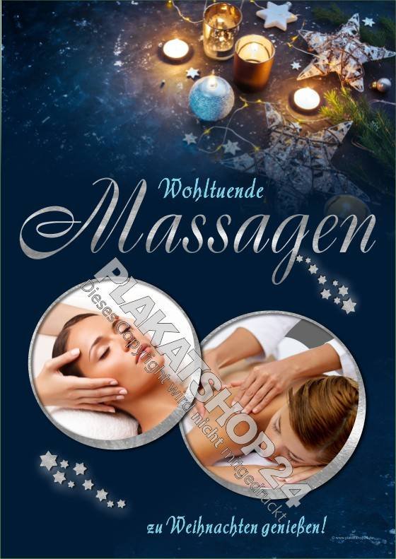 Massageplakat Weihnachten/Advent
