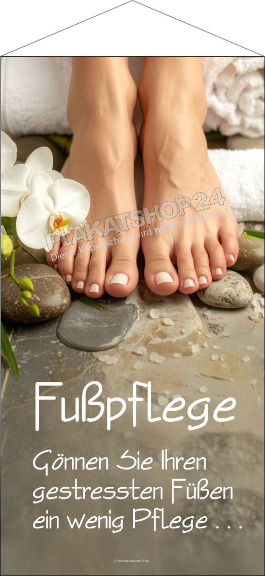 Textilbanner Fußpflege Imagewerbung Textilbanner Fußpflege Imagewerbung