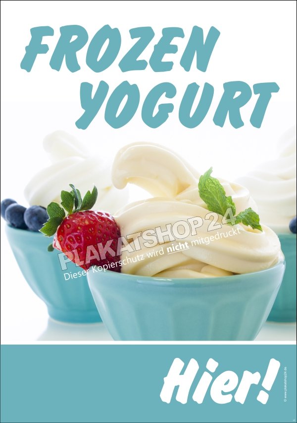 Frozen Yogurt-Plakat