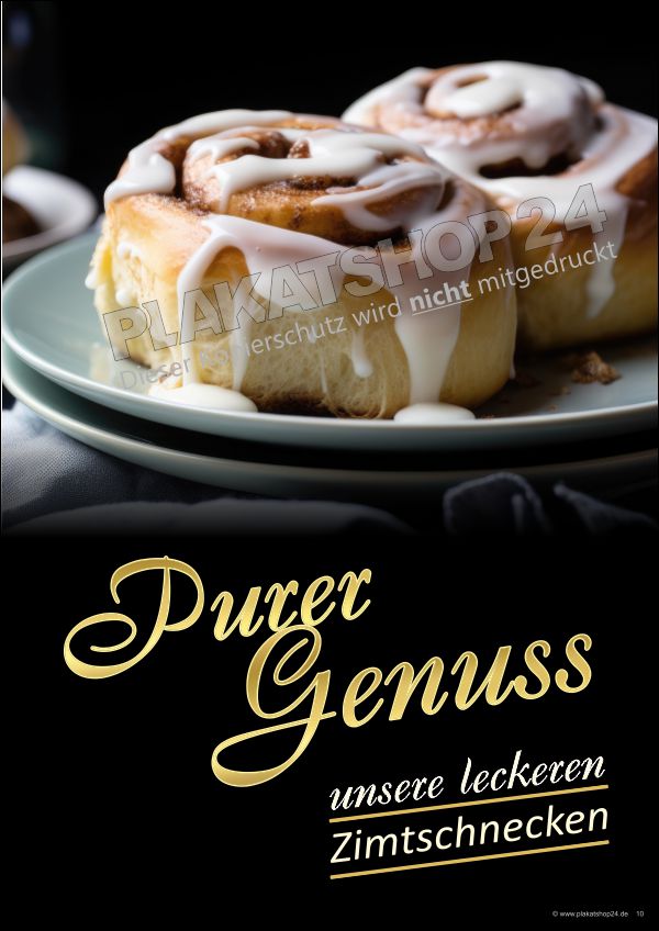 Plakat Zimtschnecken Plakat Zimtschnecken