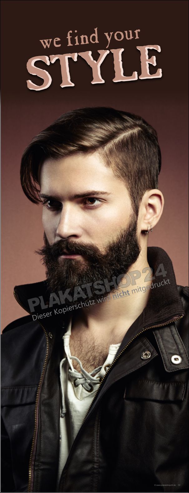 Werbebanner für Barbershop-Werbung