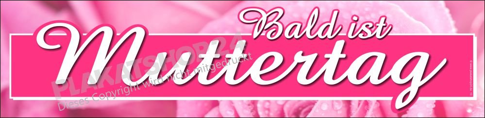 Schaufensterfolie Bald ist Muttertag
