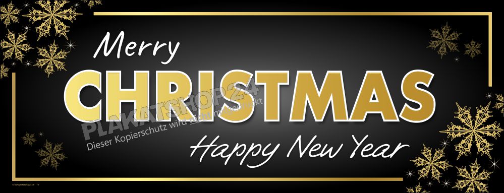 Weihnachtsbanner im Querformat "Merry Christmas" Weihnachtsbanner im Querformat "Merry Christmas"