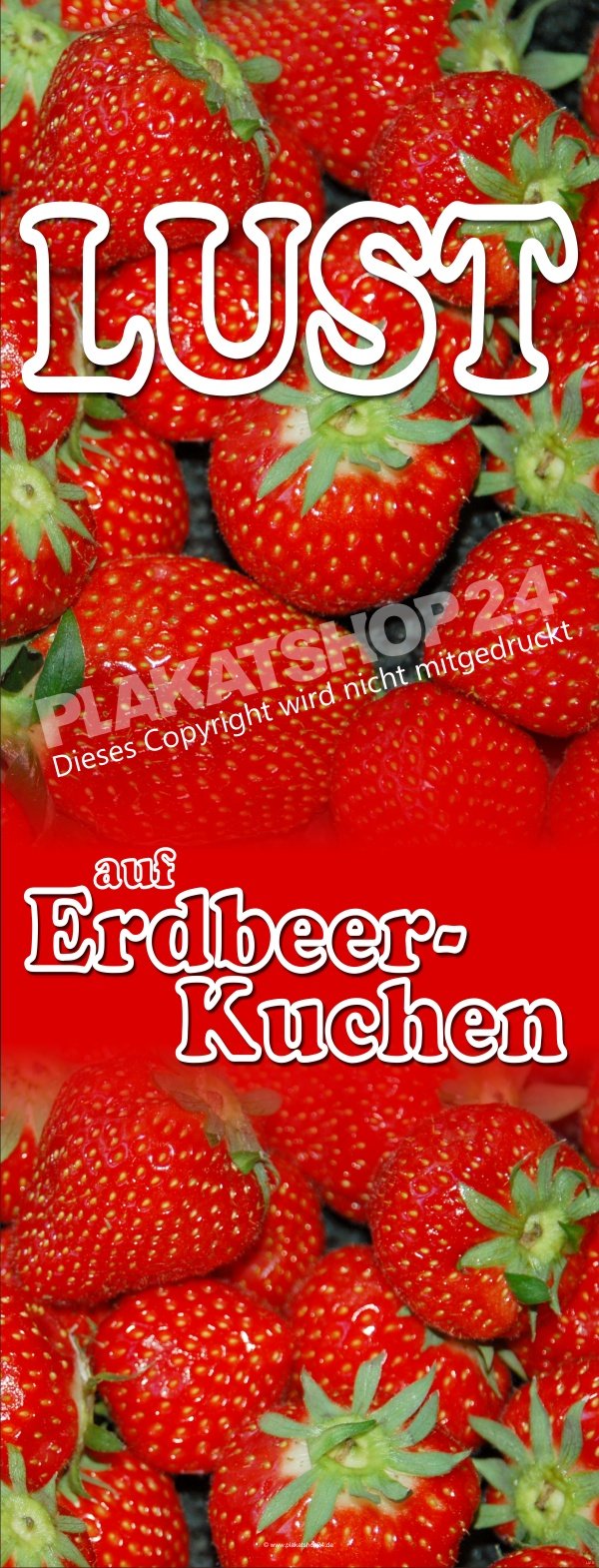 9f27847886028d322db58a7f67cc99e7 Bäckereibanner für Reklame frischer Erdbeerkuchen