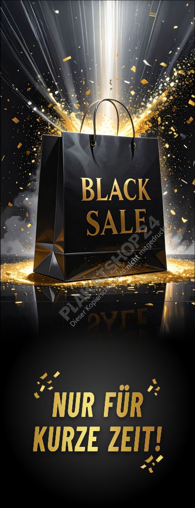 Werbebanner Black Sale Aktion Werbebanner Black Sale Aktion