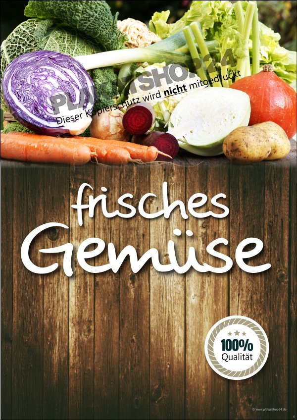plakat-frisches-gemuese Plakat frisches Gemüse