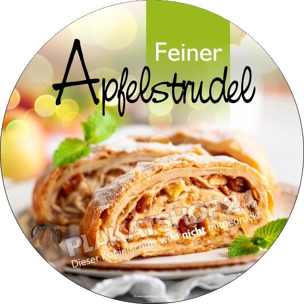 Schaufensterfolie feiner Apfelstrudel