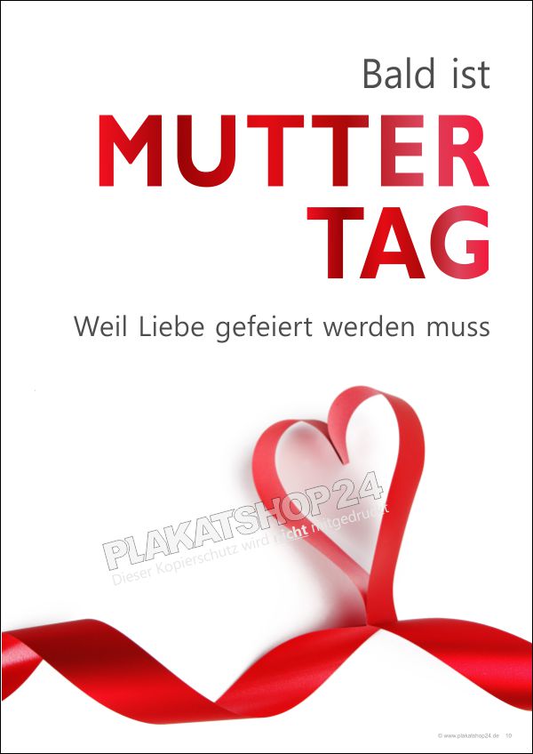 Werbeposter zum Muttertag