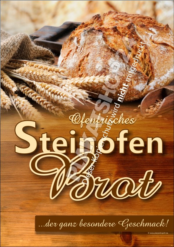 XA8085 Werbeplakat für Steinofenbrot
