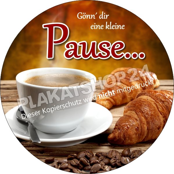 Kaffee-Aufkleber "Kleine Pause"