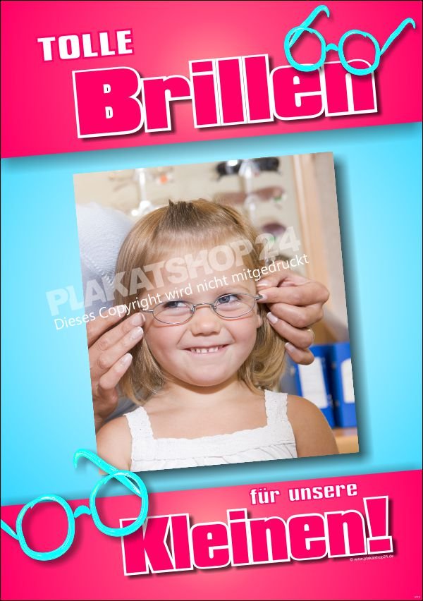 1212bccc5b8bb999be780fd7ae80ce97 Brillenposter für Werbung Kinderbrillen