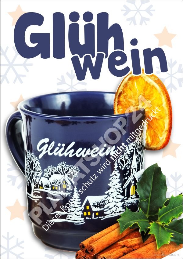 werbeplakat-gluehwein Outdoorreklame Werbeposter Glühwein