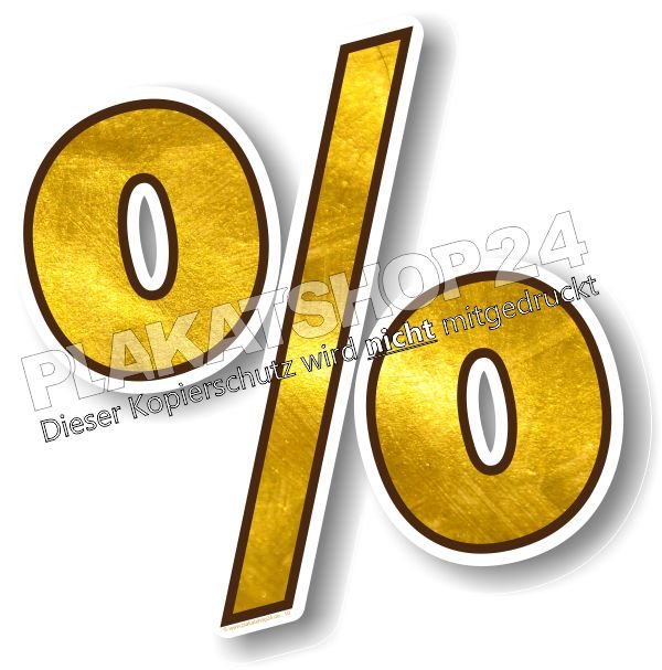 6095b006388b3b51173e528bc9b1b51f %-Aufkleber mit Gold-Optik