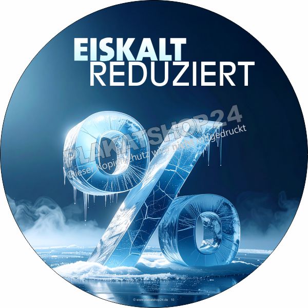 Fensterfolie Wintersale Eiskalt reduziert