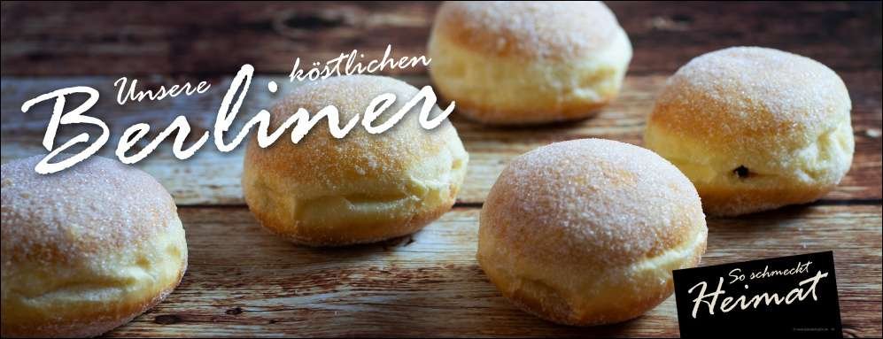 Bäckereibanner Berliner/Krapfen/Pfannkuchen