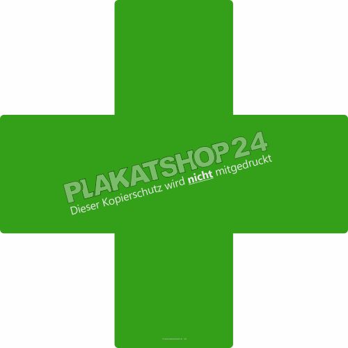 Apotheken Kreuz Grün – Klebefolie