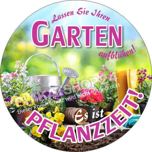 Günstiger Blumenaufkleber für Pflanzzeit